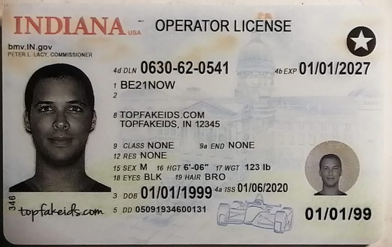 Indiana fake ID