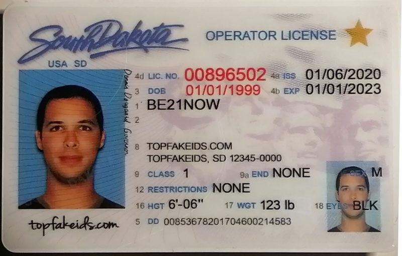 South Dakota fake ID