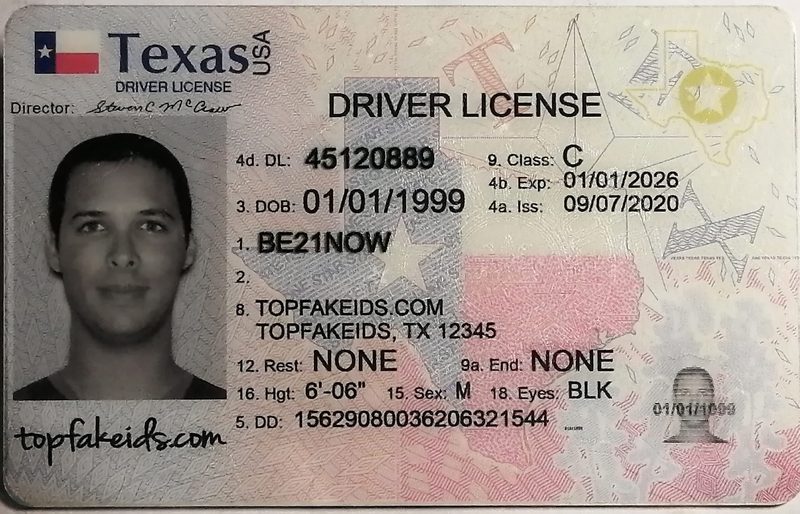 Texas fake ID