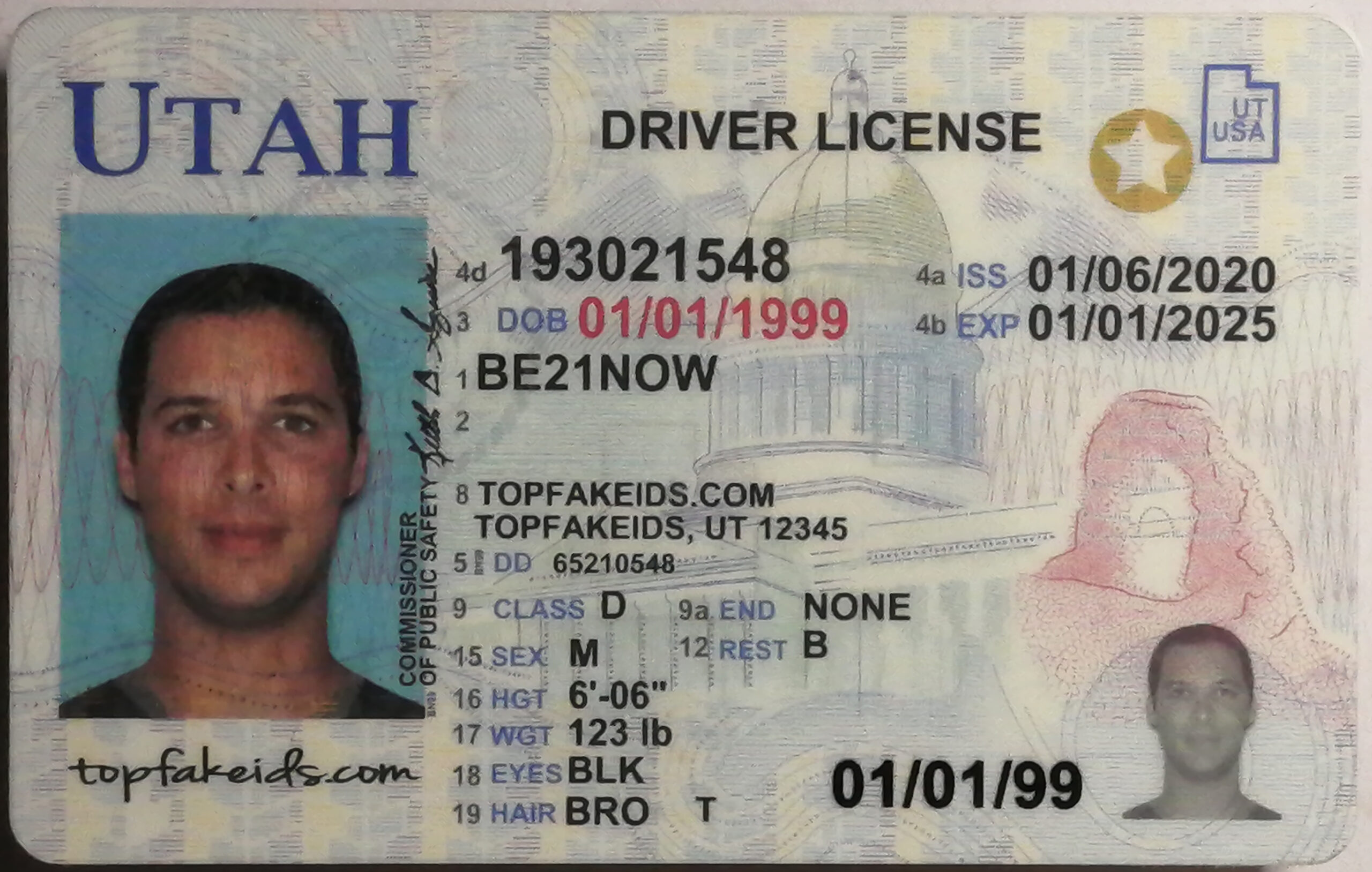 fake driving license utah