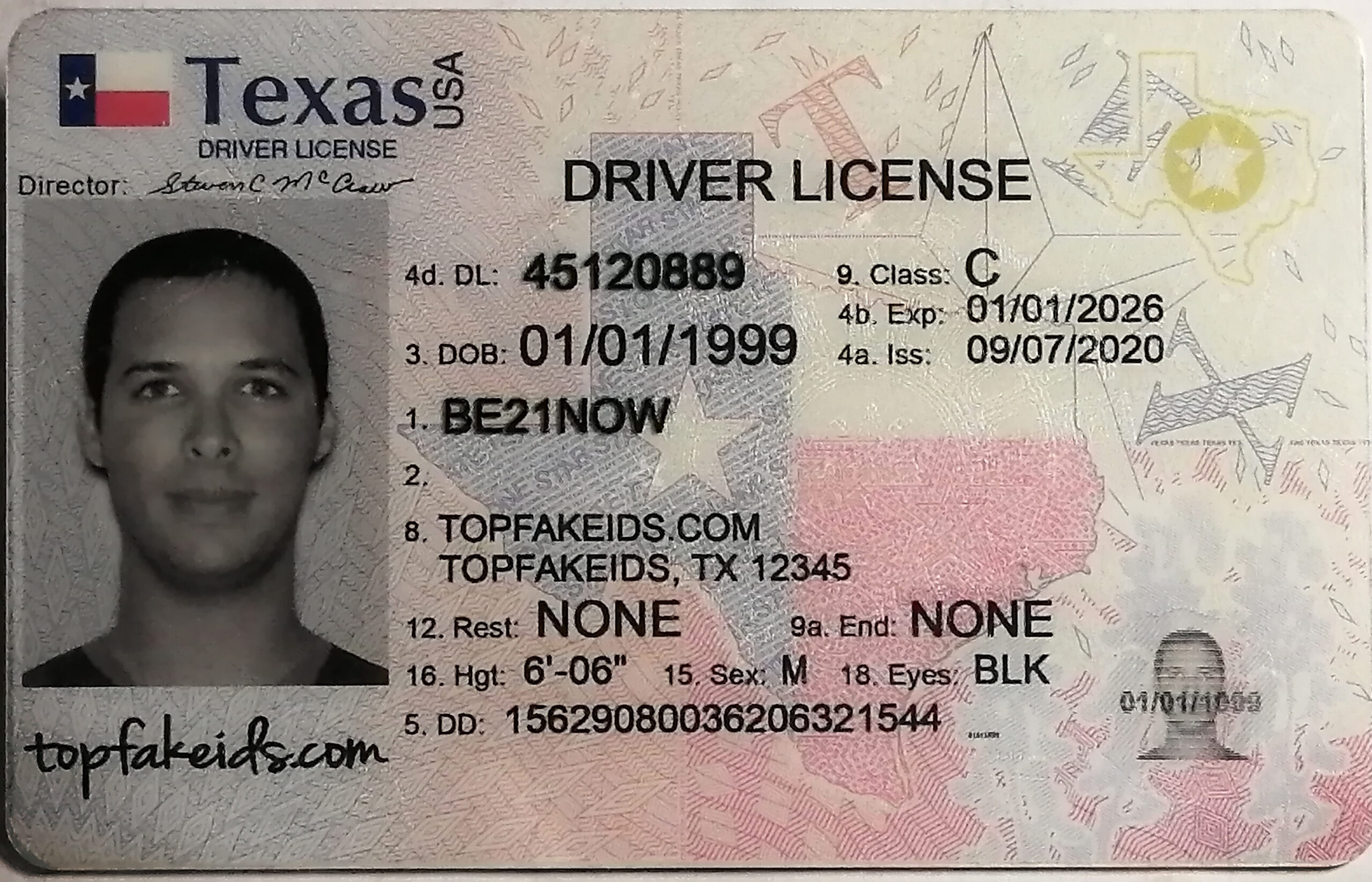 fake driving license texas
