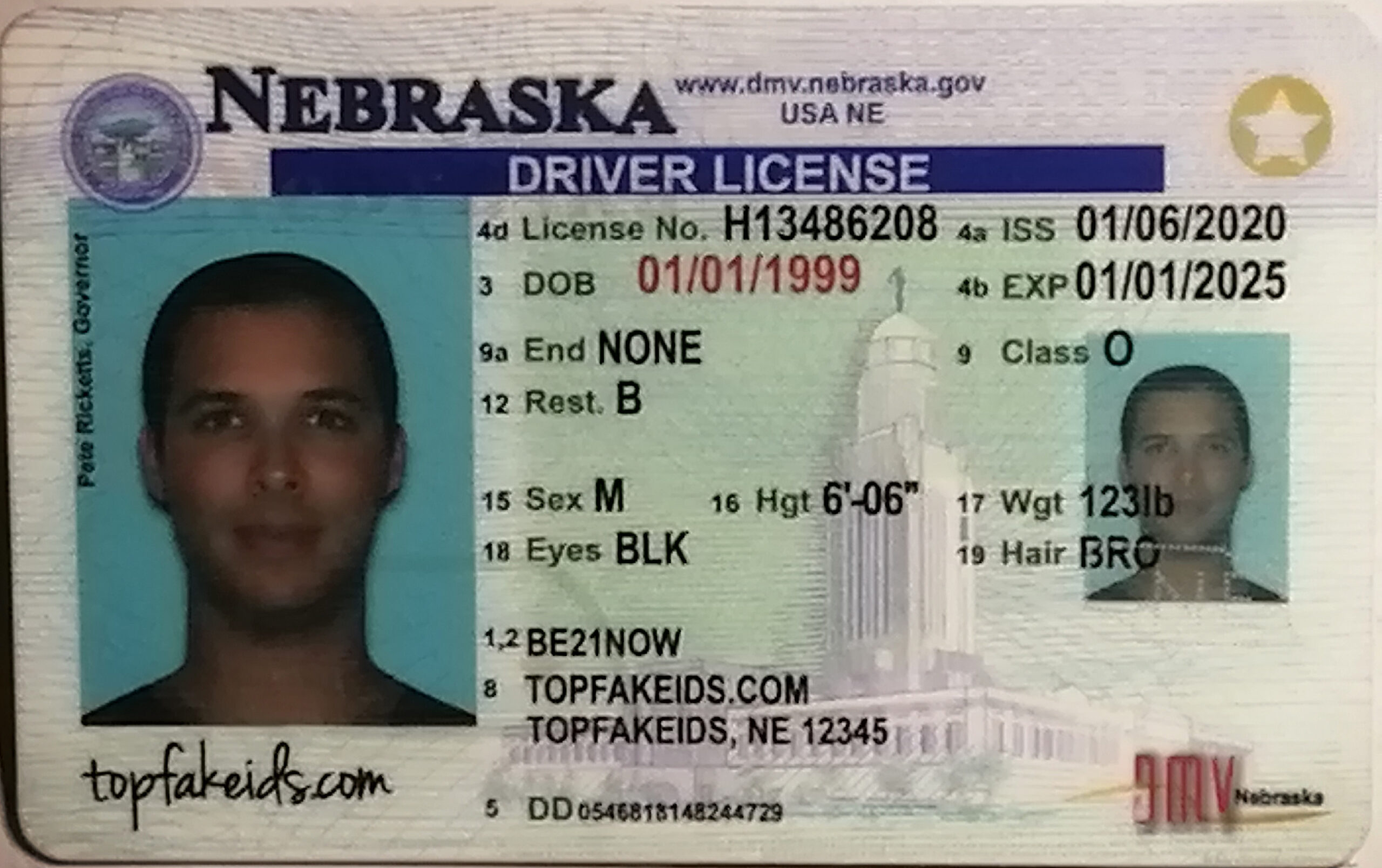 fake driving license nebraska