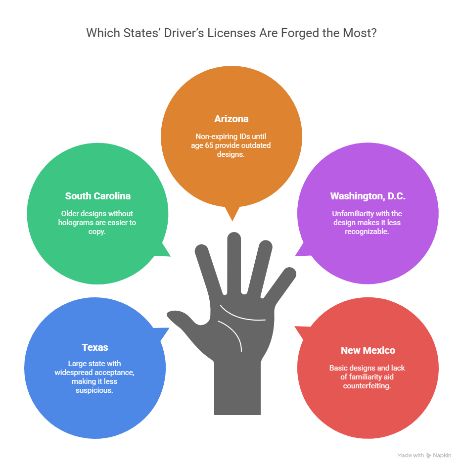Which States’ Driver’s Licenses Are Forged the Most
